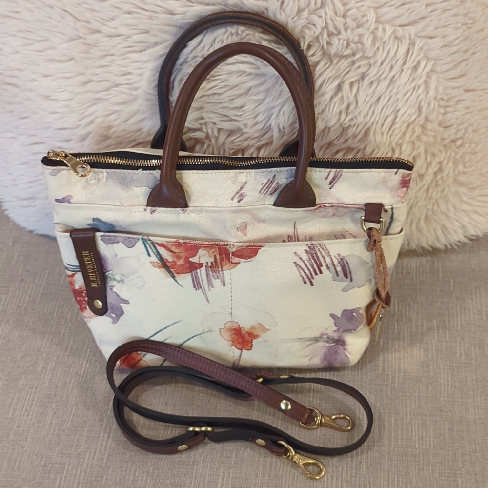 R. Riveter Otto Crossbody Floral Print Purse